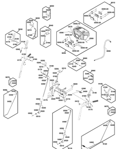 Controls Group Diagram and Parts List for 1697355-00-S1224 2020 Briggs and Stratton Snow Blower